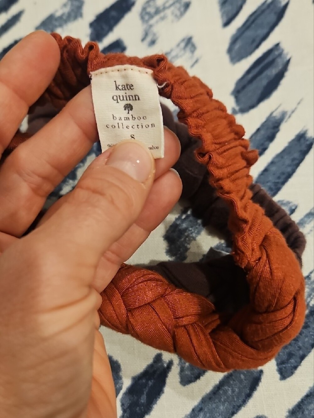 kate quinn Braided Headband Duo in Rust & Plum - Baby size S (newborn-3 months) - Picture 2 of 3